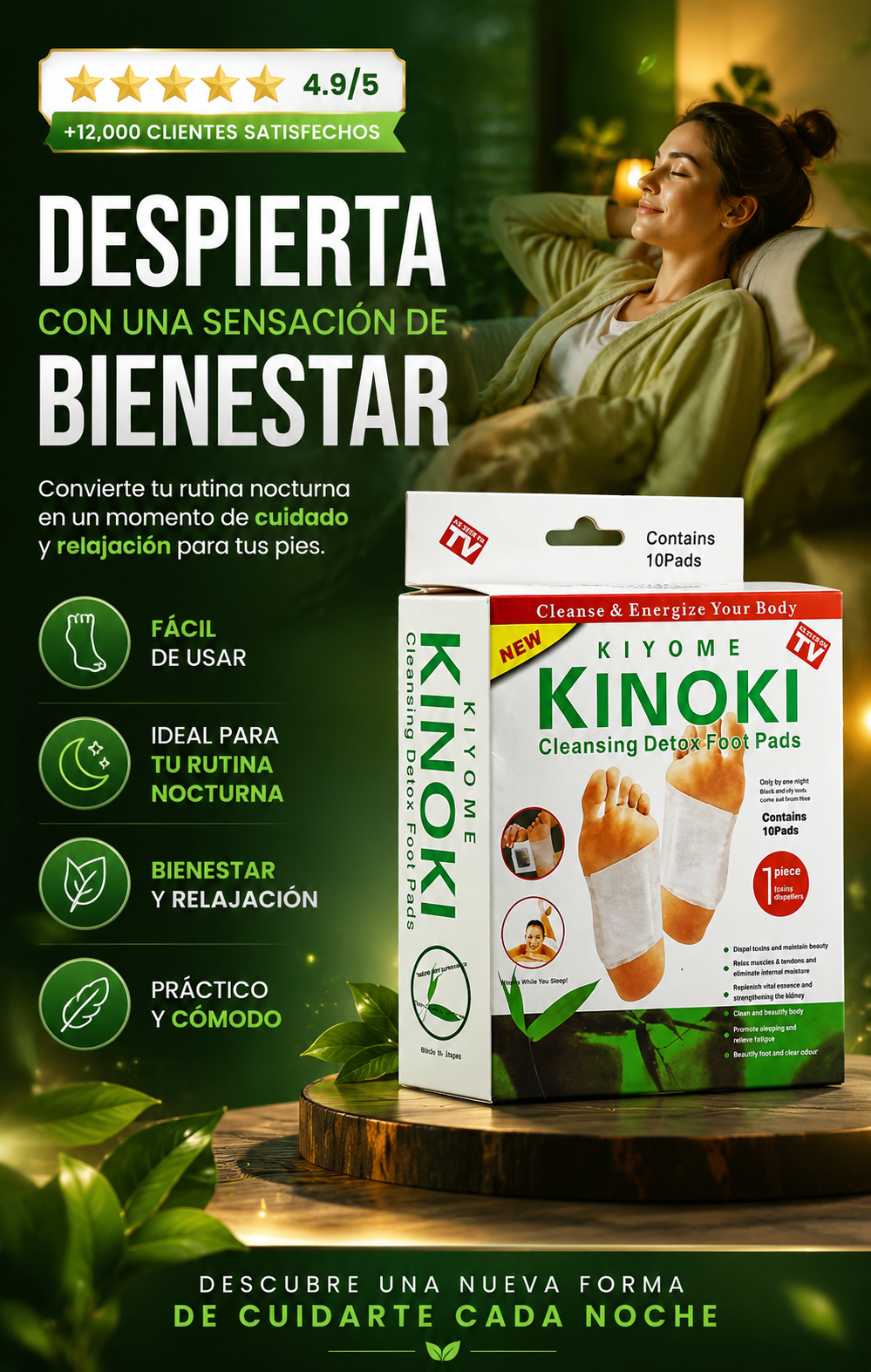 30 Parches Kinoki Desintoxicante