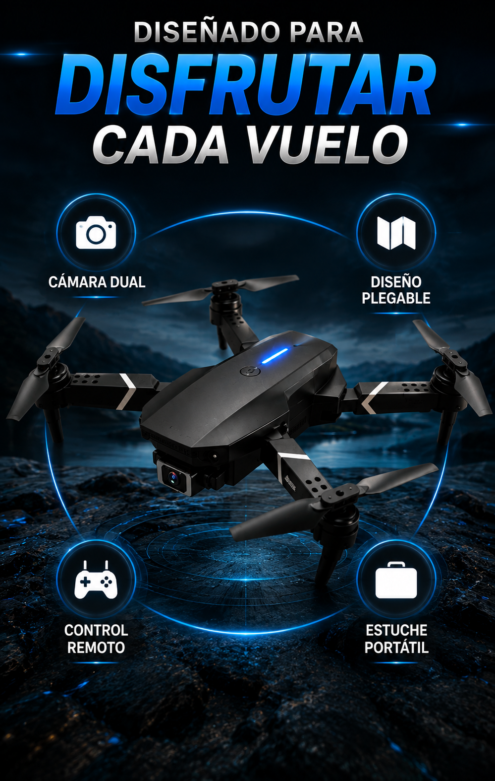 Drone Con Camara 4k E88pro