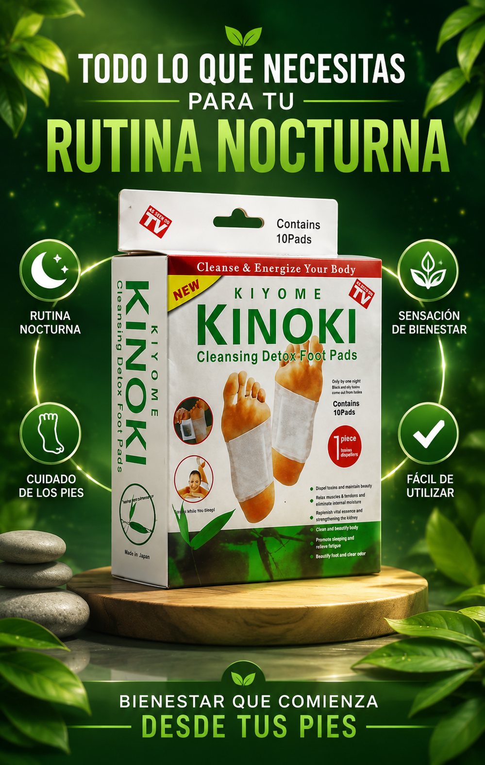 30 Parches Kinoki Desintoxicante