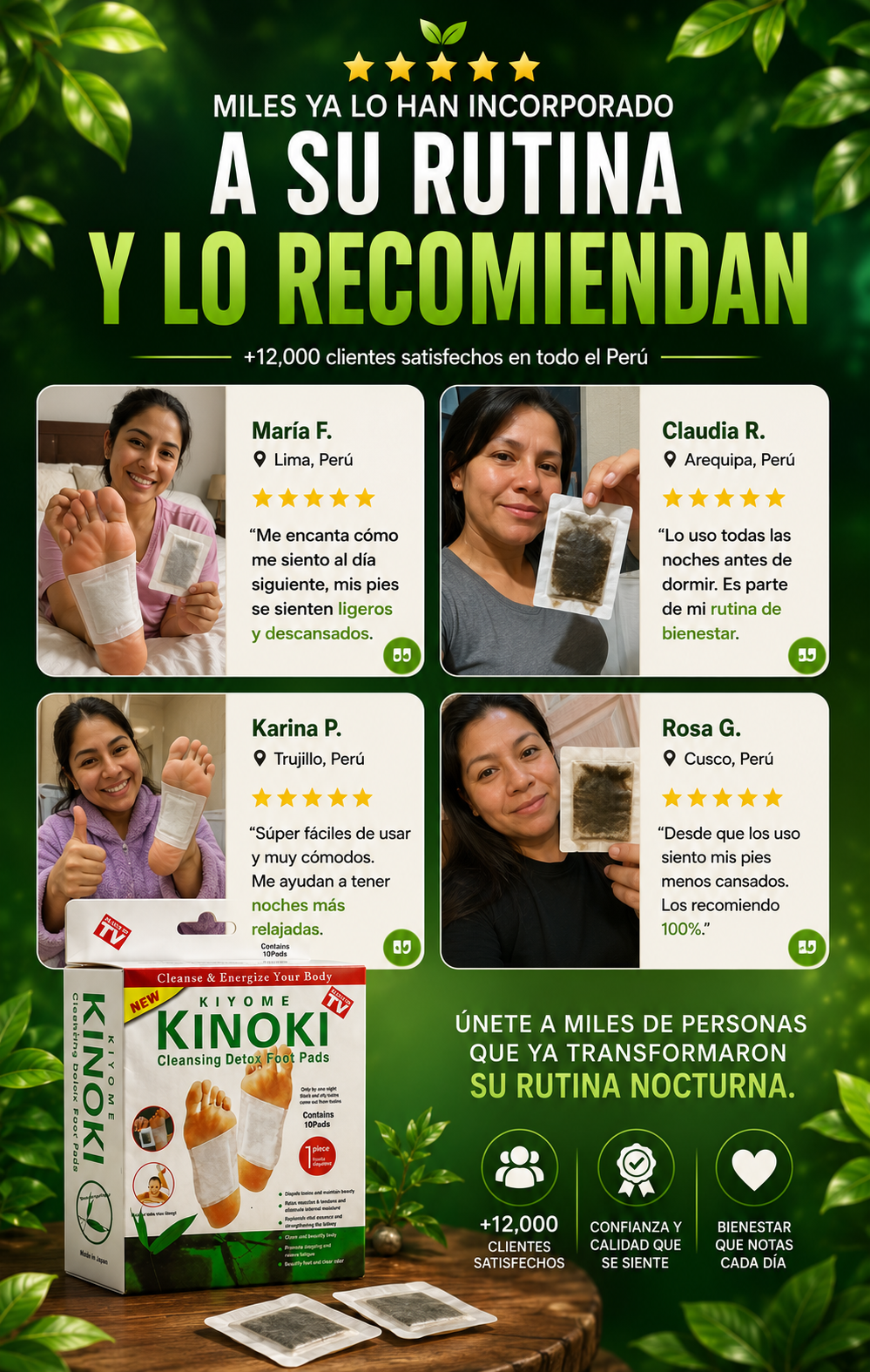 30 Parches Kinoki Desintoxicante