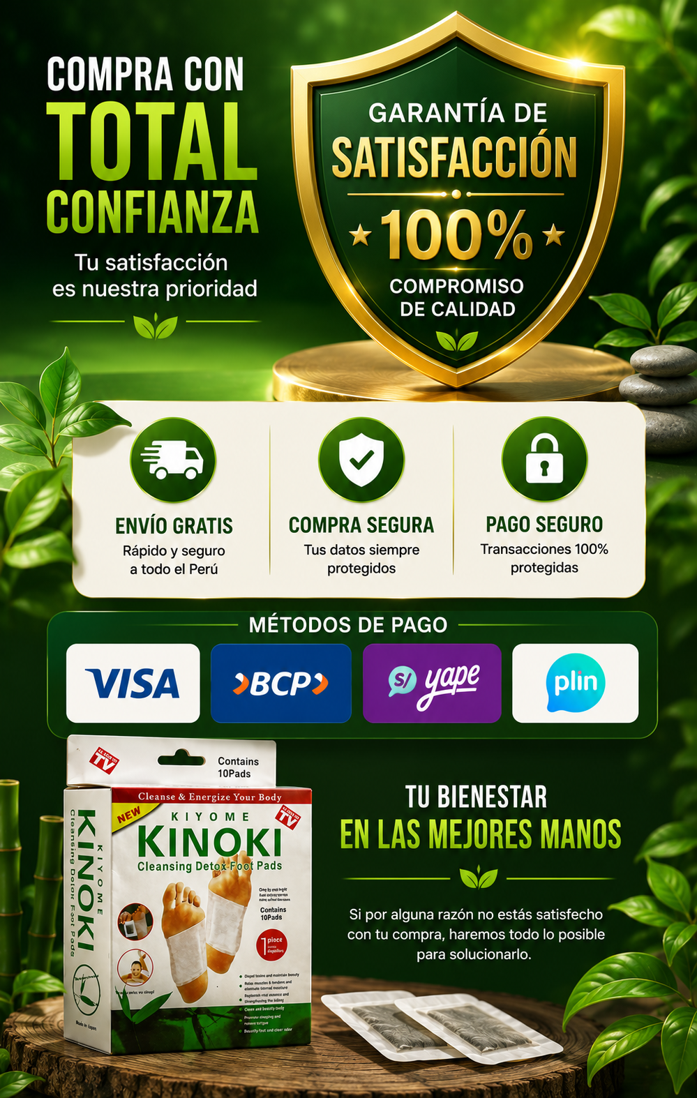 30 Parches Kinoki Desintoxicante